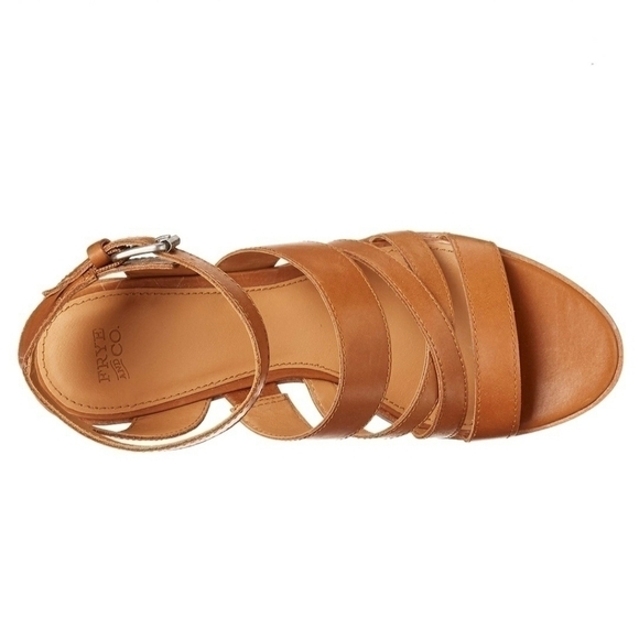 FRYE & Co. Leiah Mixed Strap Sandal Cognac sz. 6 - Picture 5 of 11